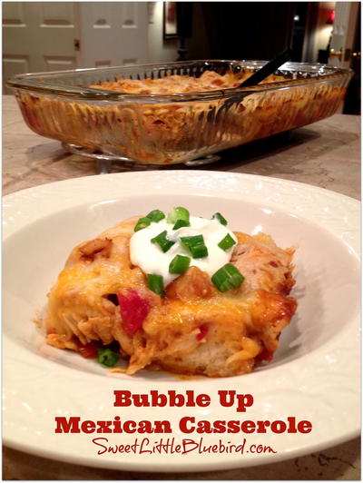 5-Ingredient Bubble-Up Mexican Casserole