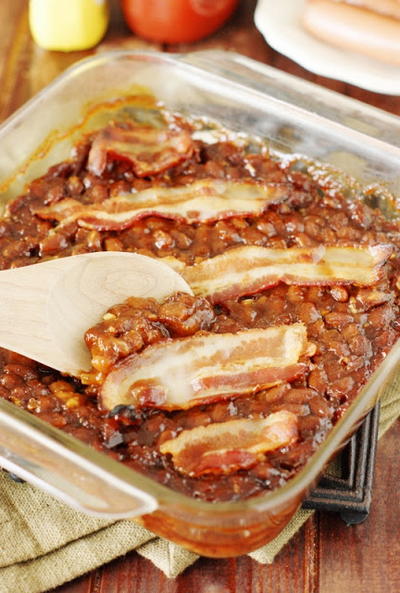 Southern Baked Beans with Bacon