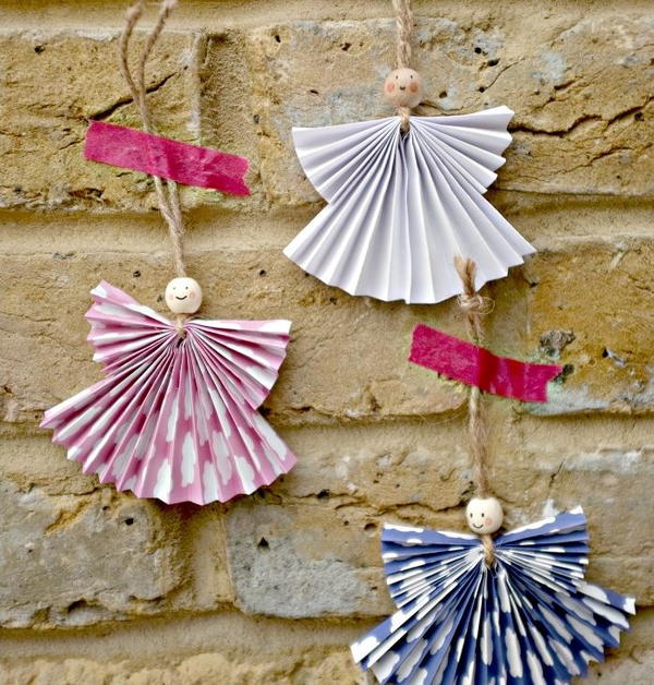 Paper Angel Ornament Crafts for Kids