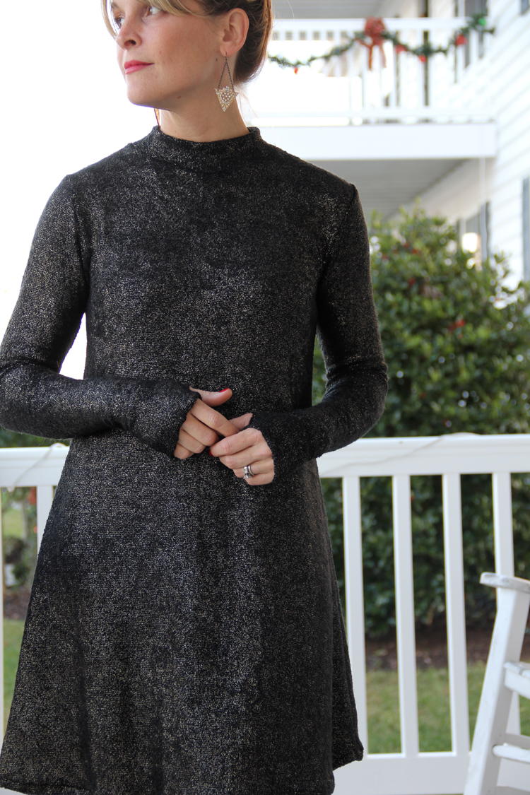Mock Turtleneck  Dress  Tutorial AllFreeSewing com Mock Turtleneck  Dress  Tutorial AllFreeSewing com
