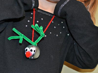 Reindeer Bell DIY Necklace