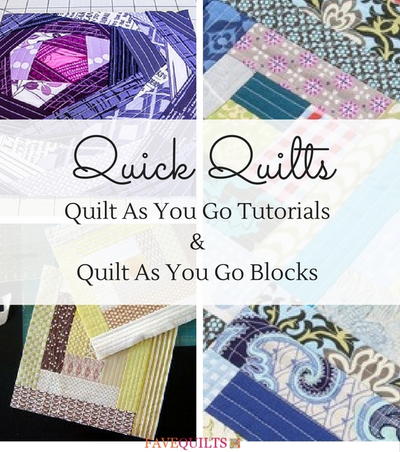 Quick Quilts: 15 Quilt As You Go Tutorials and Quilt As You Go Blocks ...