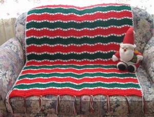 Classic Christmas Crochet Afghan