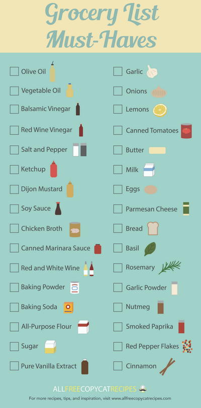 pantry essentials your grocery list must haves