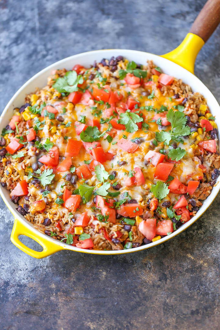 OnePot Mexican Ground Beef Casserole