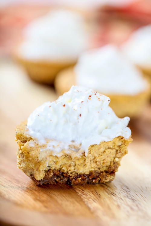 Mini Muffin Tin Pumpkin Cheesecakes