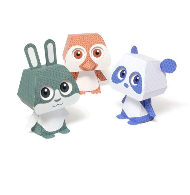 Kawaii 3D Paper Animal Pal Printables AllFreePaperCrafts kawaii-3d-paper-animal-pal-printables-allfreepapercrafts