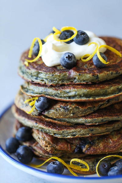 Blissful Blueberry Blender Pancakes