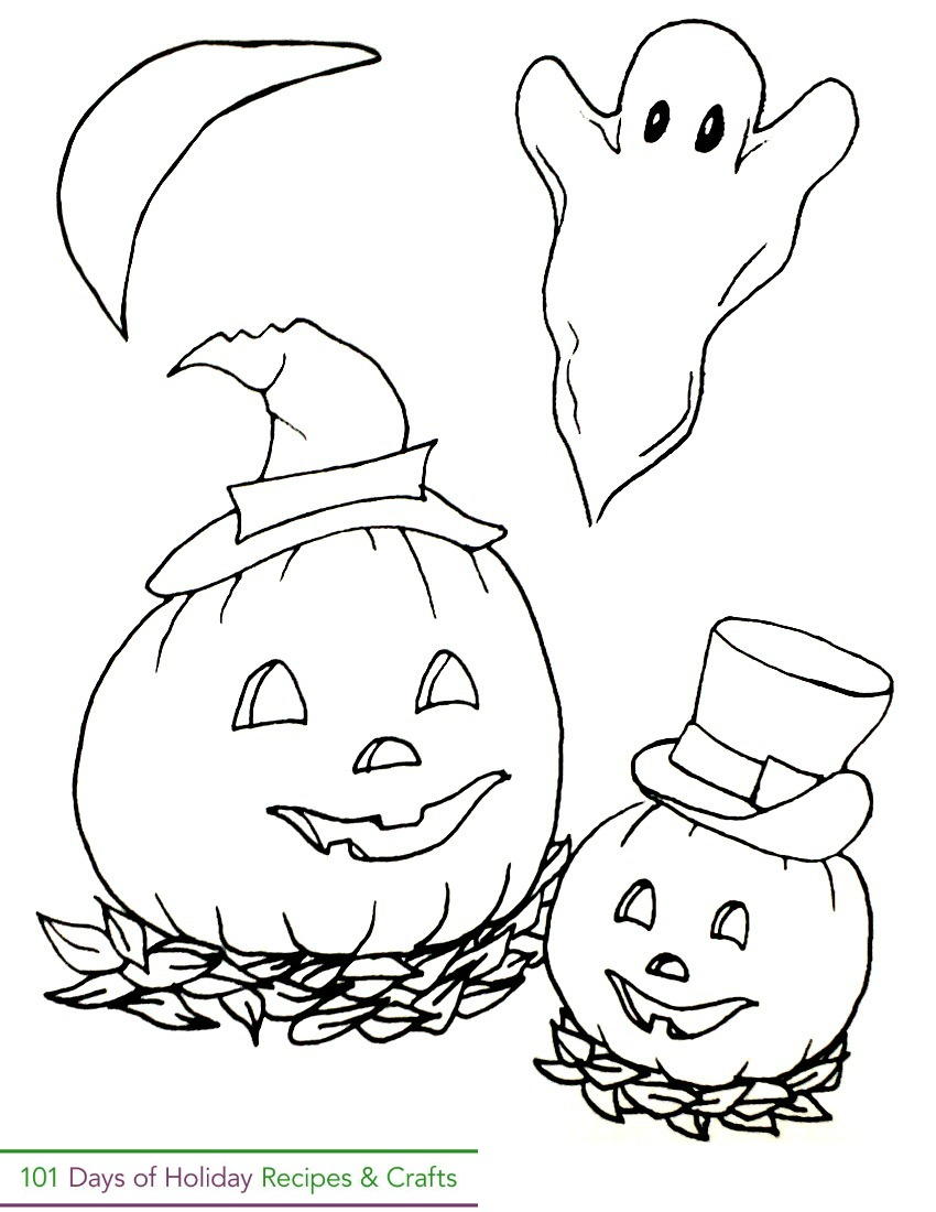 New Large Halloween Coloring Pages for Kindergarten