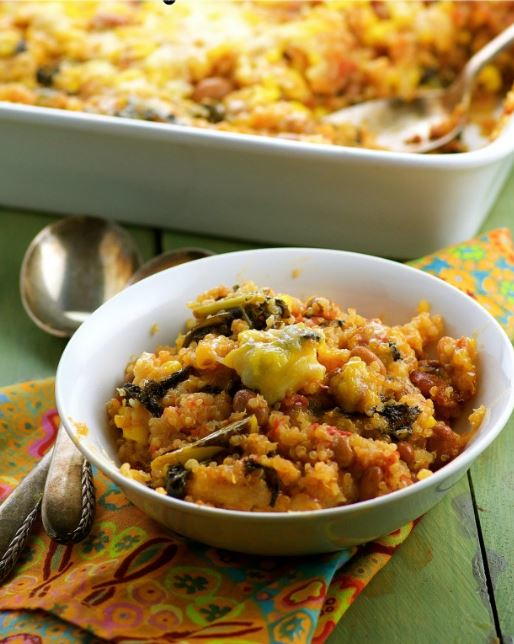 Cheesy Vegan Quinoa Bake | FaveGlutenFreeRecipes.com
