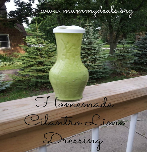 Homemade Cilantro Lime Dressing