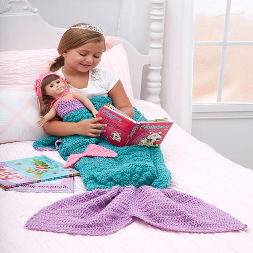 Mermaid Fantasy Crochet Blanket