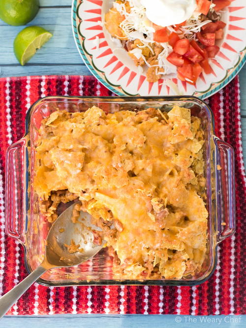 Easy Cheesy Nacho Casserole