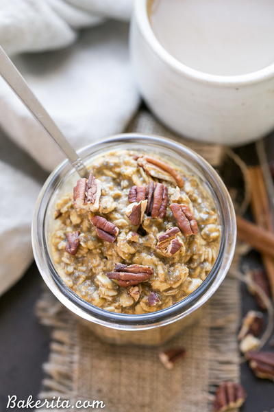 Pumpkin Spice Latte Overnight Oats