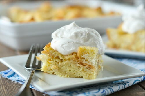 Eggnog Breakfast Bread Pudding