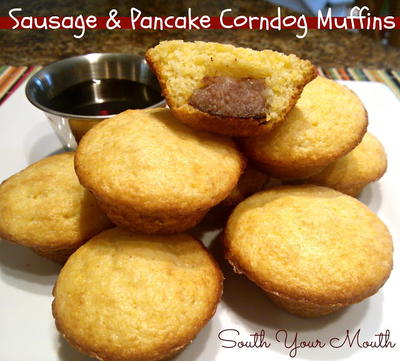 Sausage and Pancake Corndog Muffins