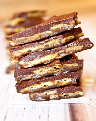 Chocolate Saltine Toffee