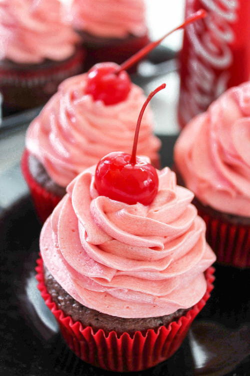 Cherry Coke Cupcakes