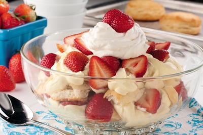 Strawberry Shortcake Trifle