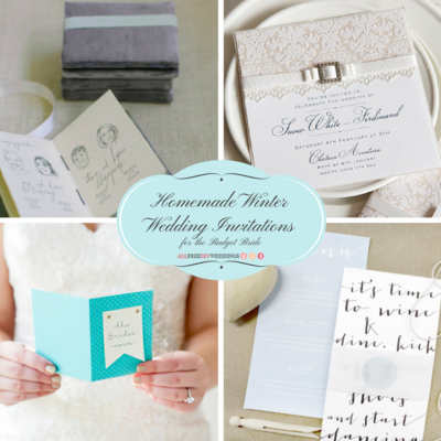 14 Homemade Winter Wedding Invitations for the Budget Bride
