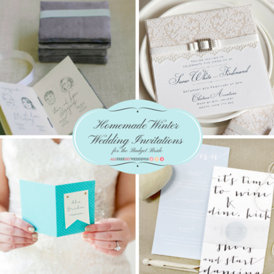 14 Homemade Winter Wedding Invitations For The Budget Bride