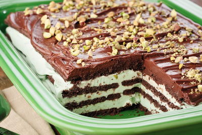 Pistachio Icebox Cake