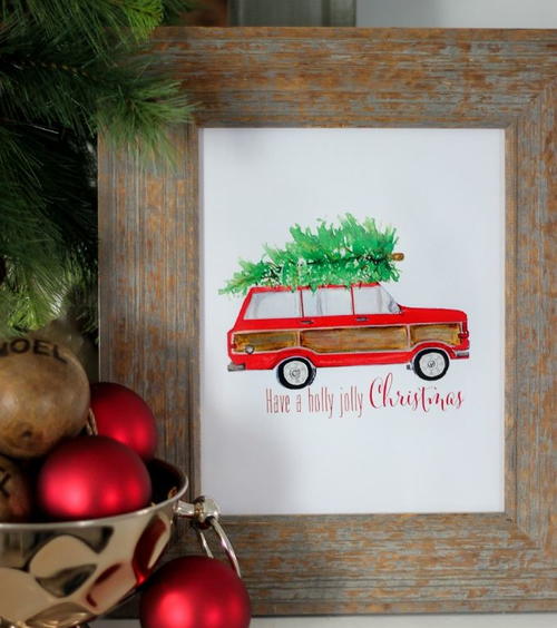 Printable Christmas Tree Card