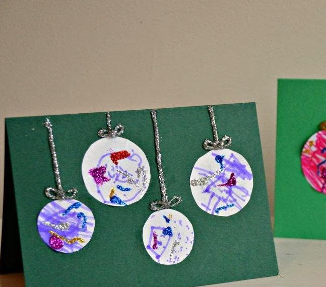 Artsy Bauble Kid Made Christmas Cards AllFreeChristmasCrafts Artsy Bauble Kid Made Christmas Cards AllFreeChristmasCrafts