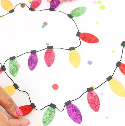 Classic Christmas Light Paper Garland