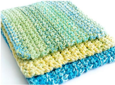 Fast and Easy Crochet Dishcloth 