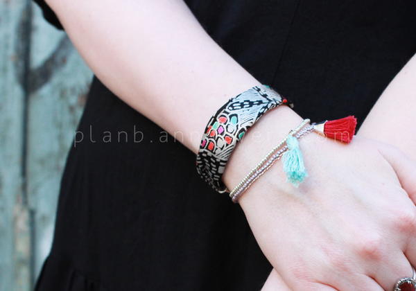 Recycled Fabric DIY Bracelet