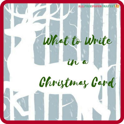 What to Write in a Christmas Card