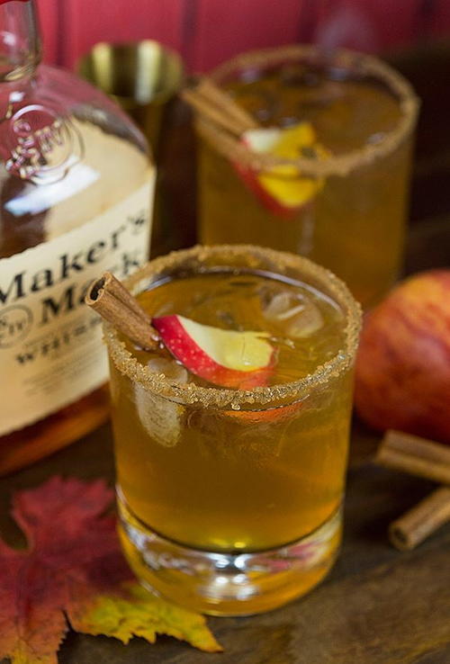 Bourbon Apple Cider Fall Cocktail