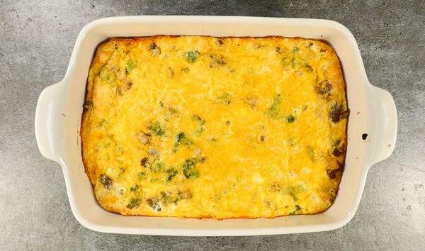 Magical Crescent Roll Breakfast Casserole