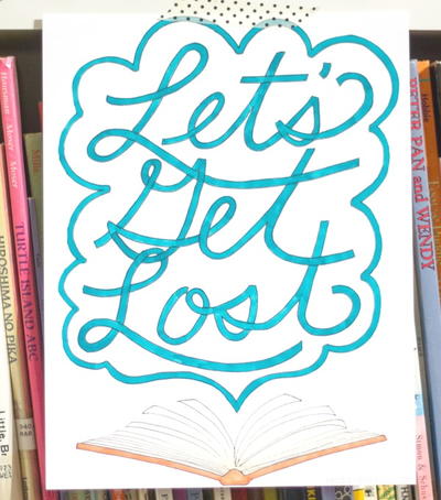 Let's Get Lost Coloring Page