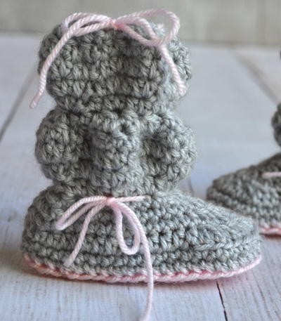 Baby Bubble Booties Crochet Pattern