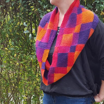 Patchwork Knit Cowl Pattern