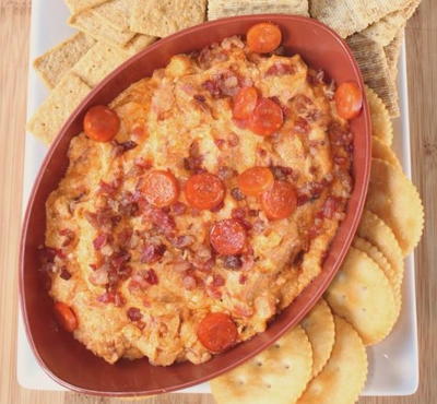 Slow Cooker Meat Lovers Pizza Dip