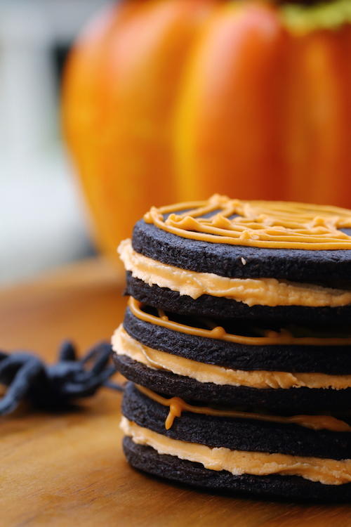Dark Chocolate and Orange Sandwich Cookies