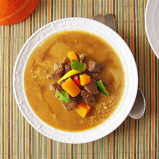 Pumpkin Beef Stew with Bulgur