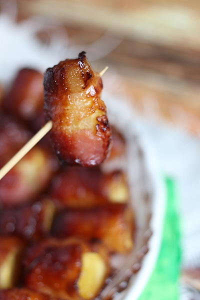 Bacon Wrapped Pineapple Bites