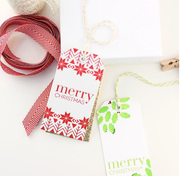 Items similar to letterpress gift tags Lovely Letterpress Gift Tags | AllFreeChristmasCrafts.com