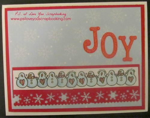 Lots of Joy Homemade Christmas Card