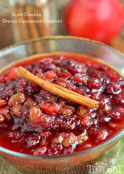 Slow Cooker Spiced Cranberry Chutney