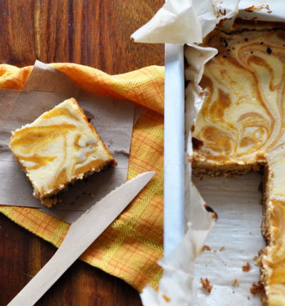 Pumpkin Swirl Cheesecake Brownies