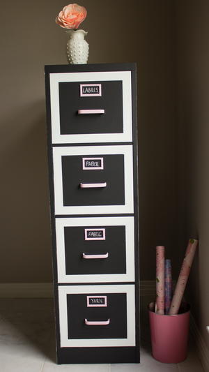 Diy File Cabinet Makeover Allfreeholidaycrafts Com