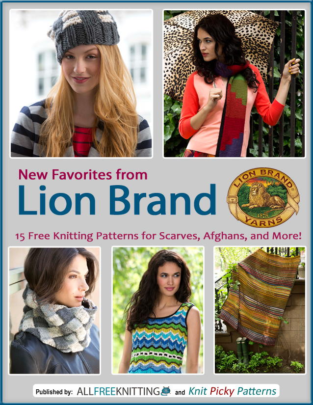 New Favorites from Lion Brand: 15 Free Knitting Patterns for Scarves, Afghans and More Free eBook | AllFreeKnitting.com new-favorites-from-lion-brand-15-free-knitting-patterns-for-scarves-afghans-and-more-free-ebook-allfreeknitting-com