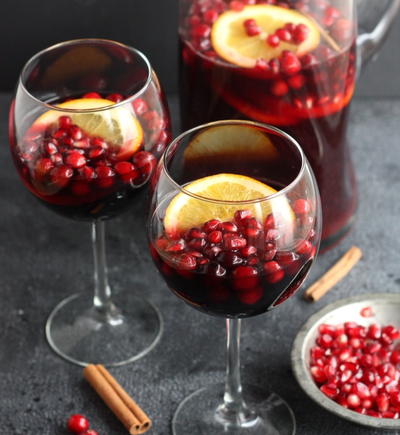 Pomegranate Orange Winter Sangria