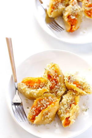 Butternut Squash Alfredo Baked Shells