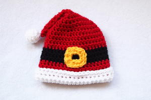 Santa's Favorite Preemie Crochet Hat